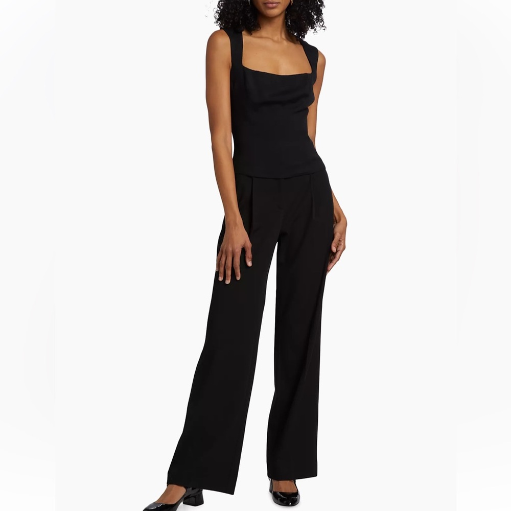 Reformation linen black pants